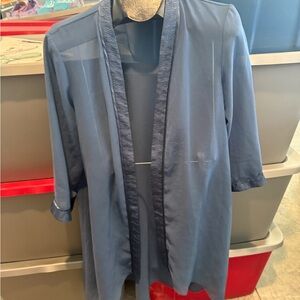 Sheer Blue Open Cardigan p24